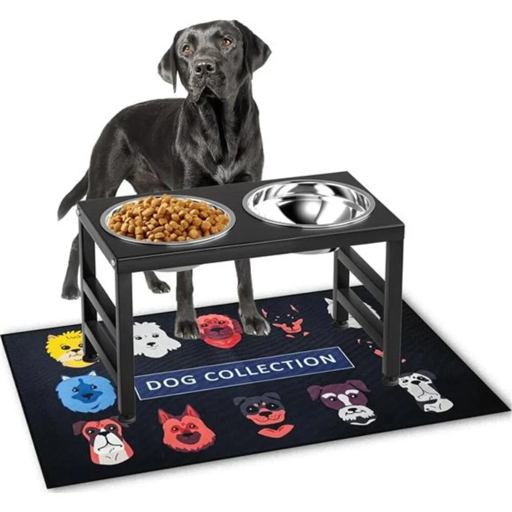 Metal Raised Dog Bowl Stand for Large and Medium Dogs, Stronger Elevated DogBowl